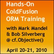 ColdFusion ORM Training @ cf.Objective()